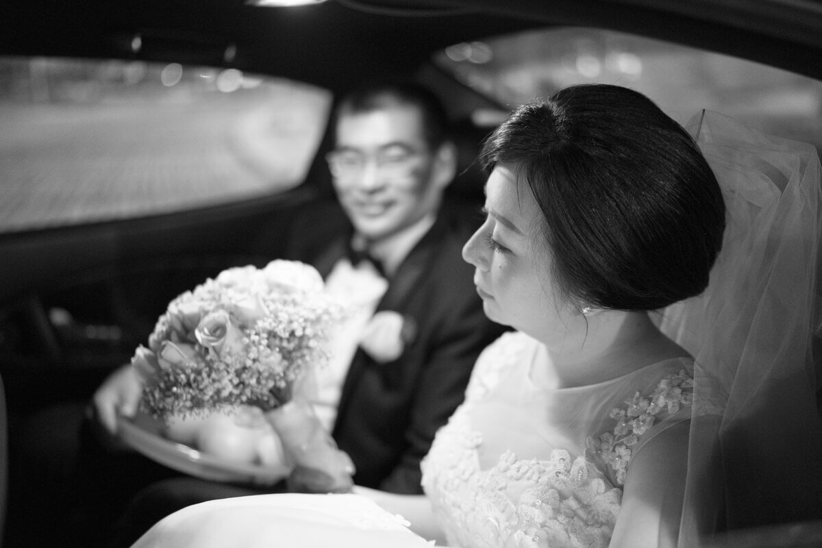 Wedding couple in a car, by Magicdow Photography Singapore