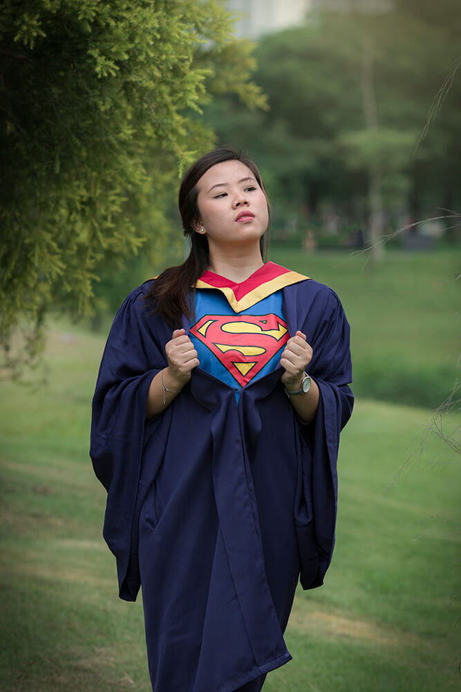 Graduation portrait outdoors, by Magicdow Photography Singapore